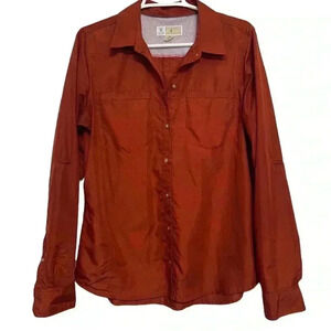 ExOfficio - BugsAway Tiburon Shirt - Men's Size L - Retro Red -Gorpcore Shirt